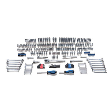 Kobalt 250-Piece Standard (SAE) and Metric Combination Polished Chrome Mechanics Tool Set (1/4-in; 3/8-in)